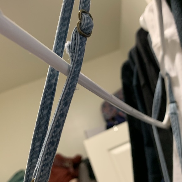 O’Neil super soft jean jumpsuit  with button front and adjustable straps. - Picture 8 of 8